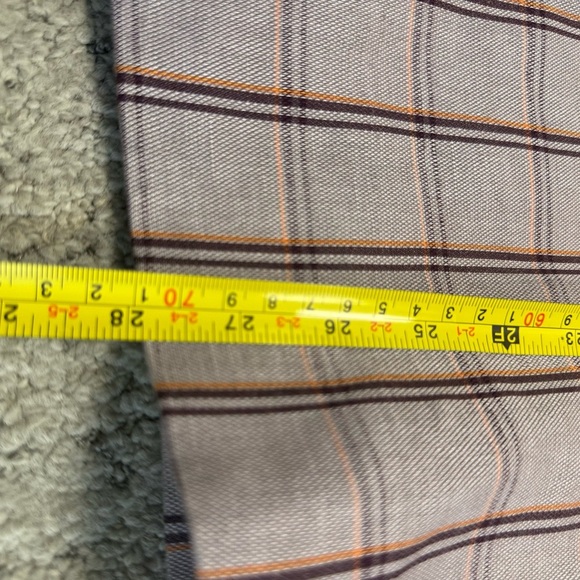 Frank & Oak XS NWOT linen blend thicker purple Plaid Blazer oversized! See measu - Picture 8 of 12